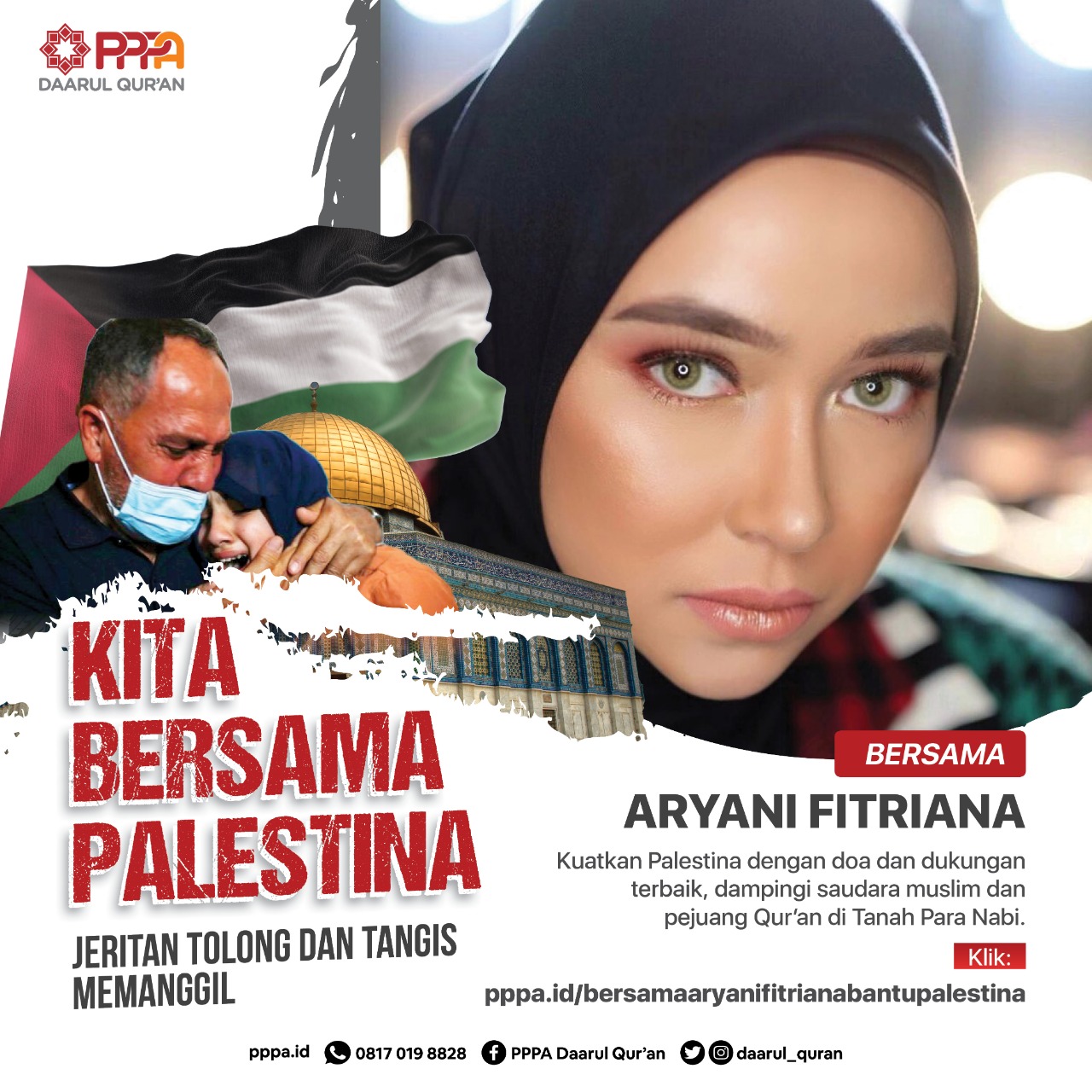 Bersama Aryani Fitriyana Bantu Palestina