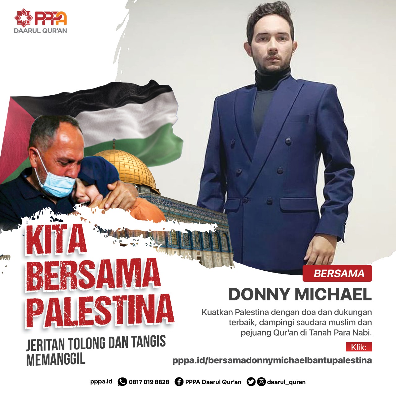 Bersama Donny Michael Bantu Palestina