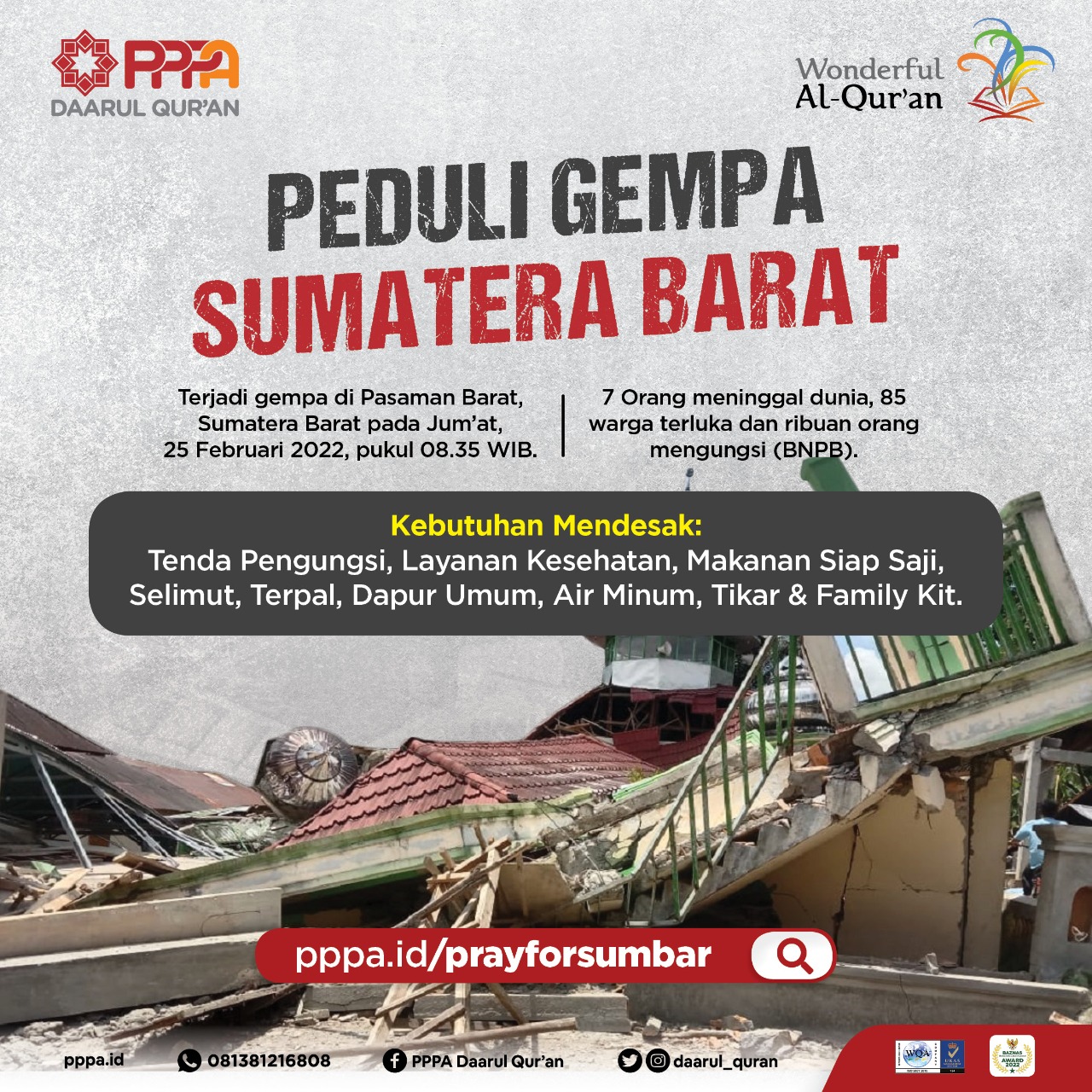 Peduli Gempa Sumatera Barat